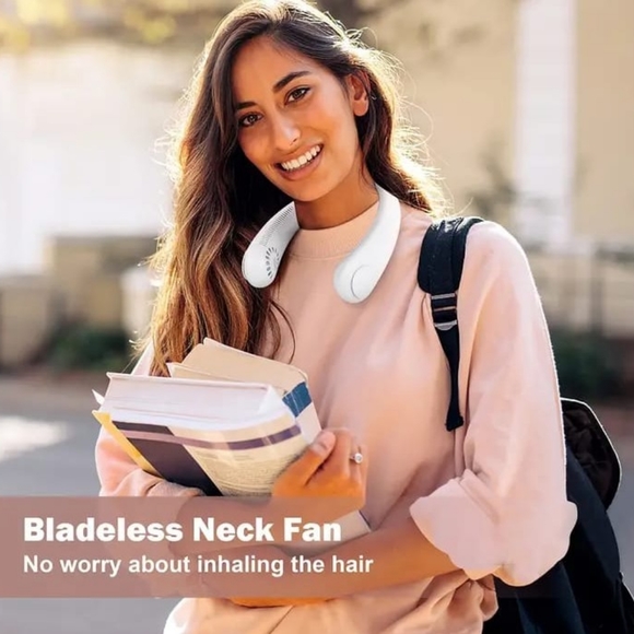 Bladeless Neck Fan with 360 Airflow, Portable Hands Free Small USB Fan - Picture 5 of 8